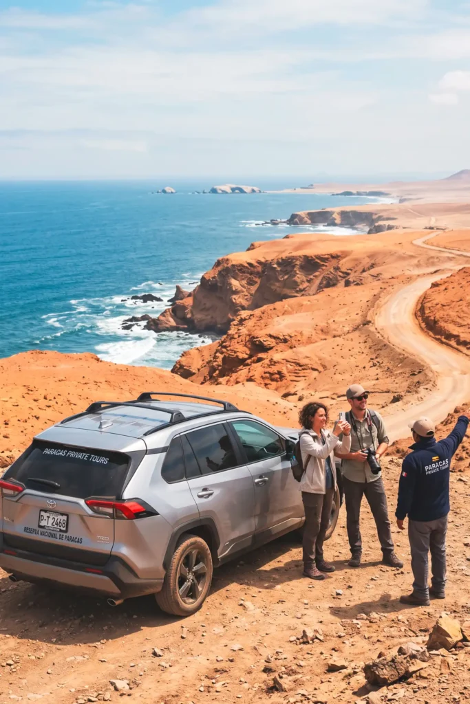 SUV moderna para un recorrido privado por la Reserva Nacional de Paracas